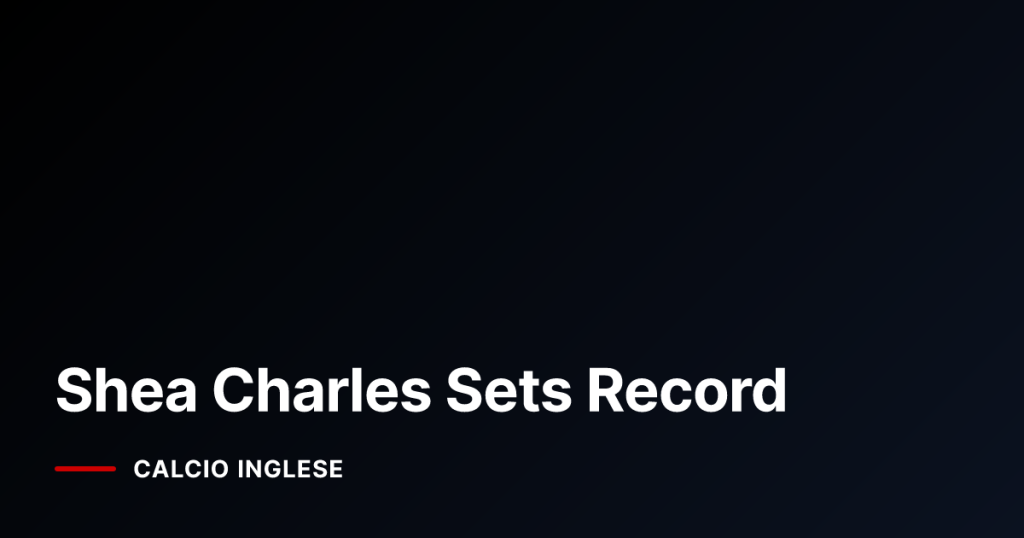 Shea Charles Sets Record