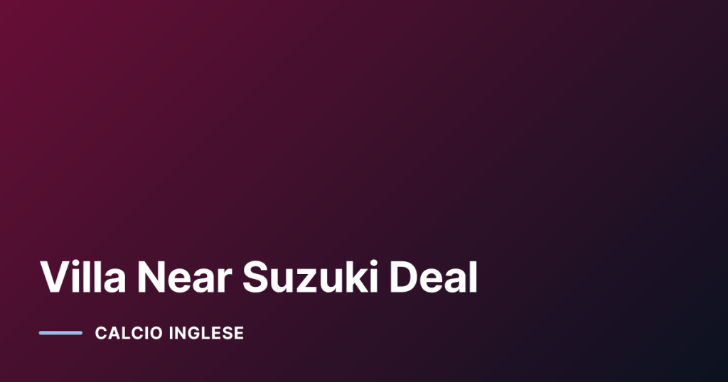Villa Near Suzuki Deal